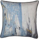 Essence Splash 24 X 7 inch Navy Blue and Multi and Blue and Off-White and Yellow and Cream Throw Pillow in 24in