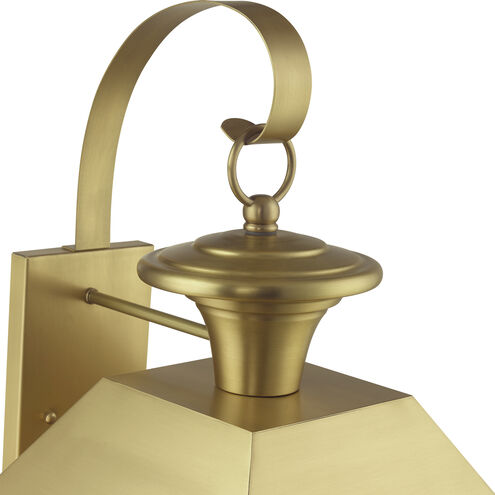 Wentworth 4 Light 28 inch Natural Brass Outdoor Extra Wall Lantern, Extra Large