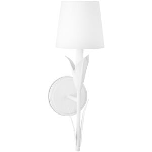 River Reed 1 Light 6 inch White Wall Sconce Wall Light, Single