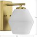 Copeland 1 Light 7 inch Brushed Gold Bath Light Wall Light