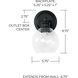 Mid Century 1 Light 6 inch Matte Black Sconce Wall Light
