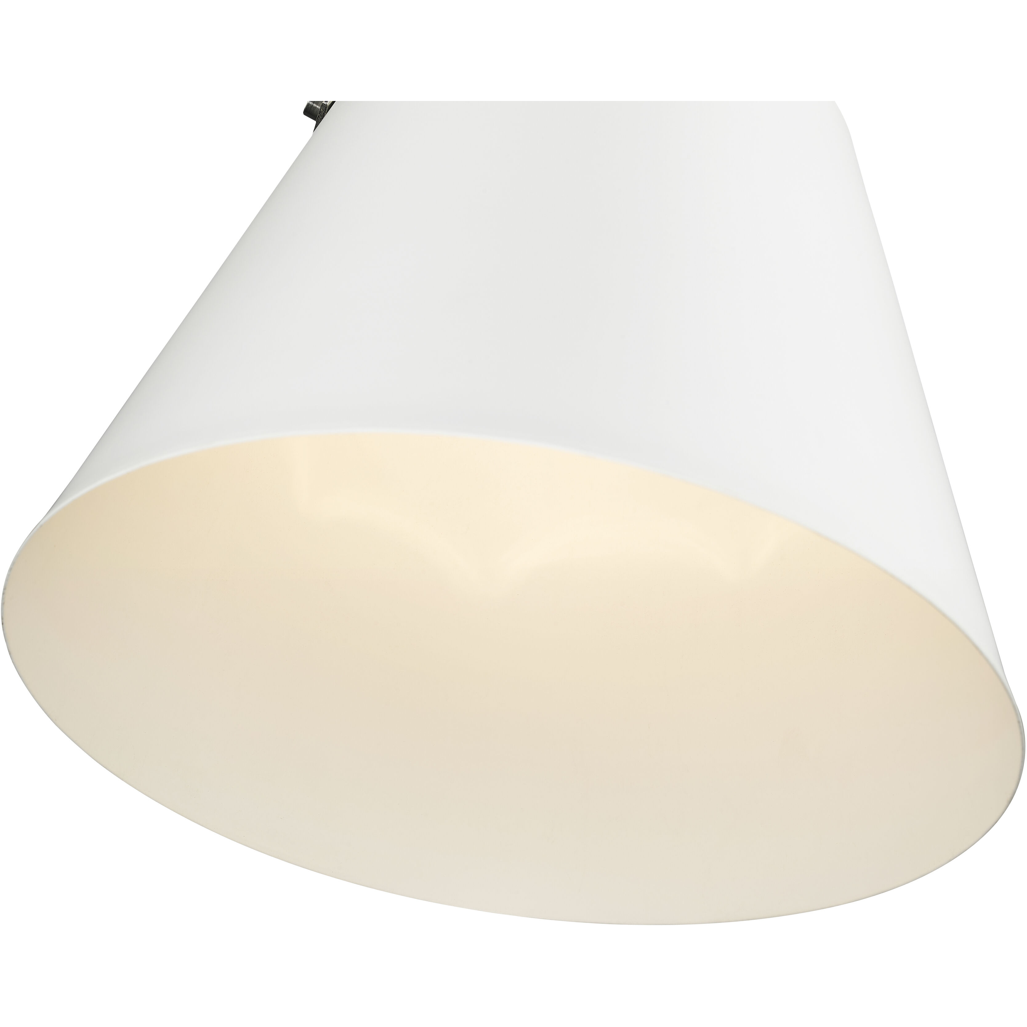 Z-Studio 1 Light 12.5 inch Matte White and Brushed Nickel Pendant Ceiling Light