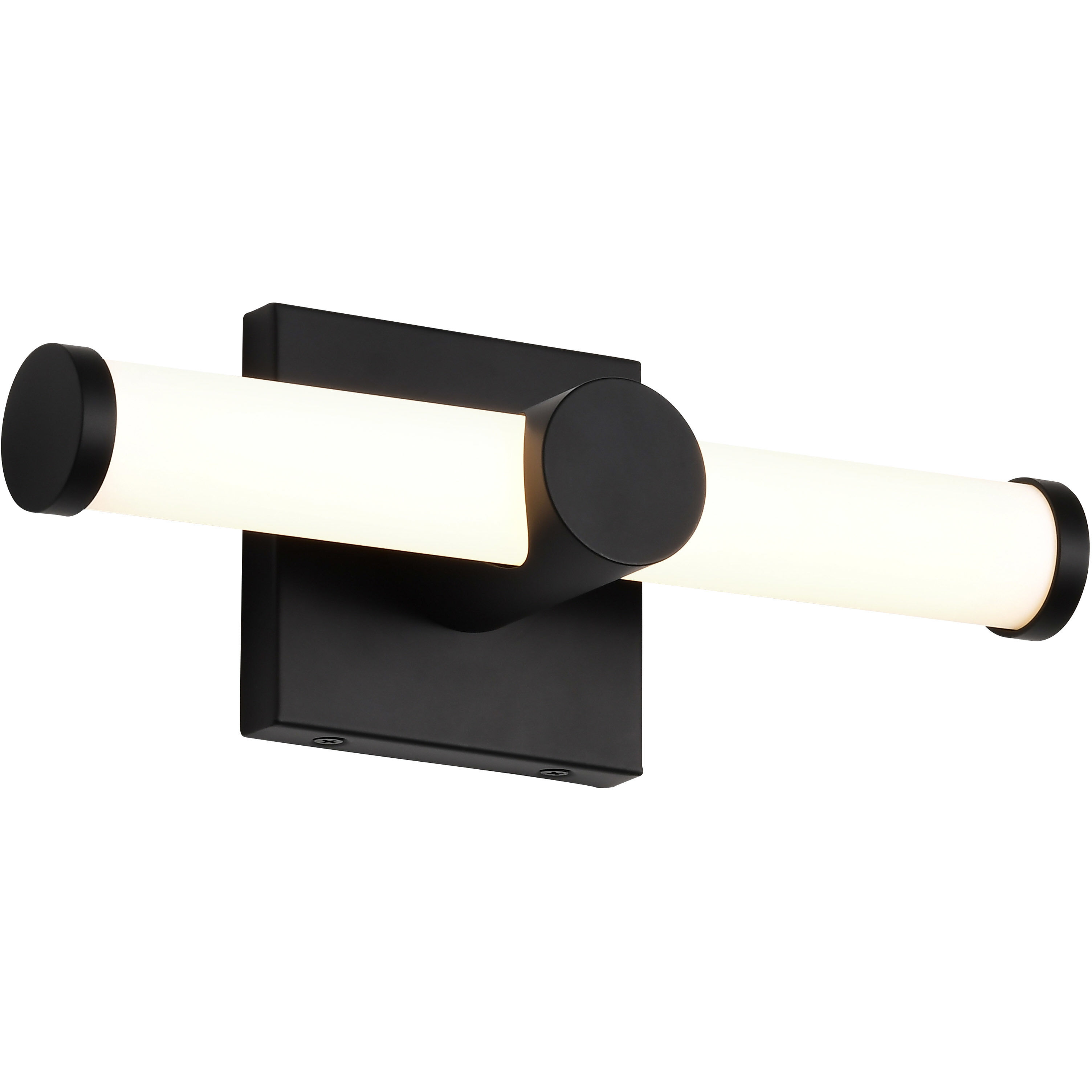 Bowman LED 12 inch Matte Black Vanity Light Wall Light