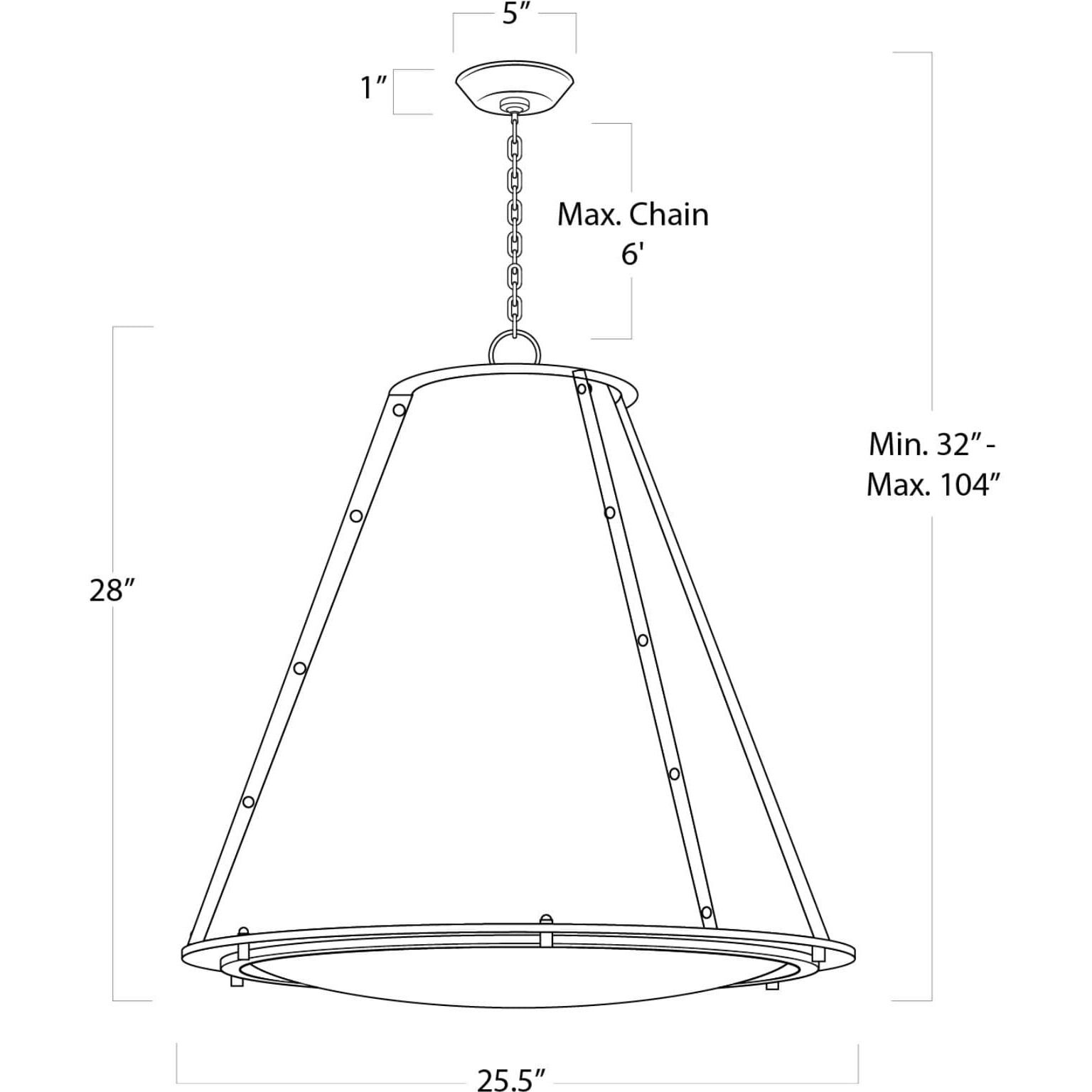 French Maid 3 Light 25.5 inch White and Natural Brass Chandelier Ceiling Light, Large