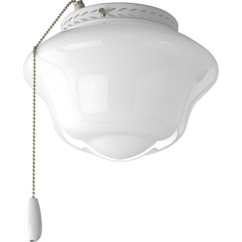 School House 1 Light White Fan Light Kit