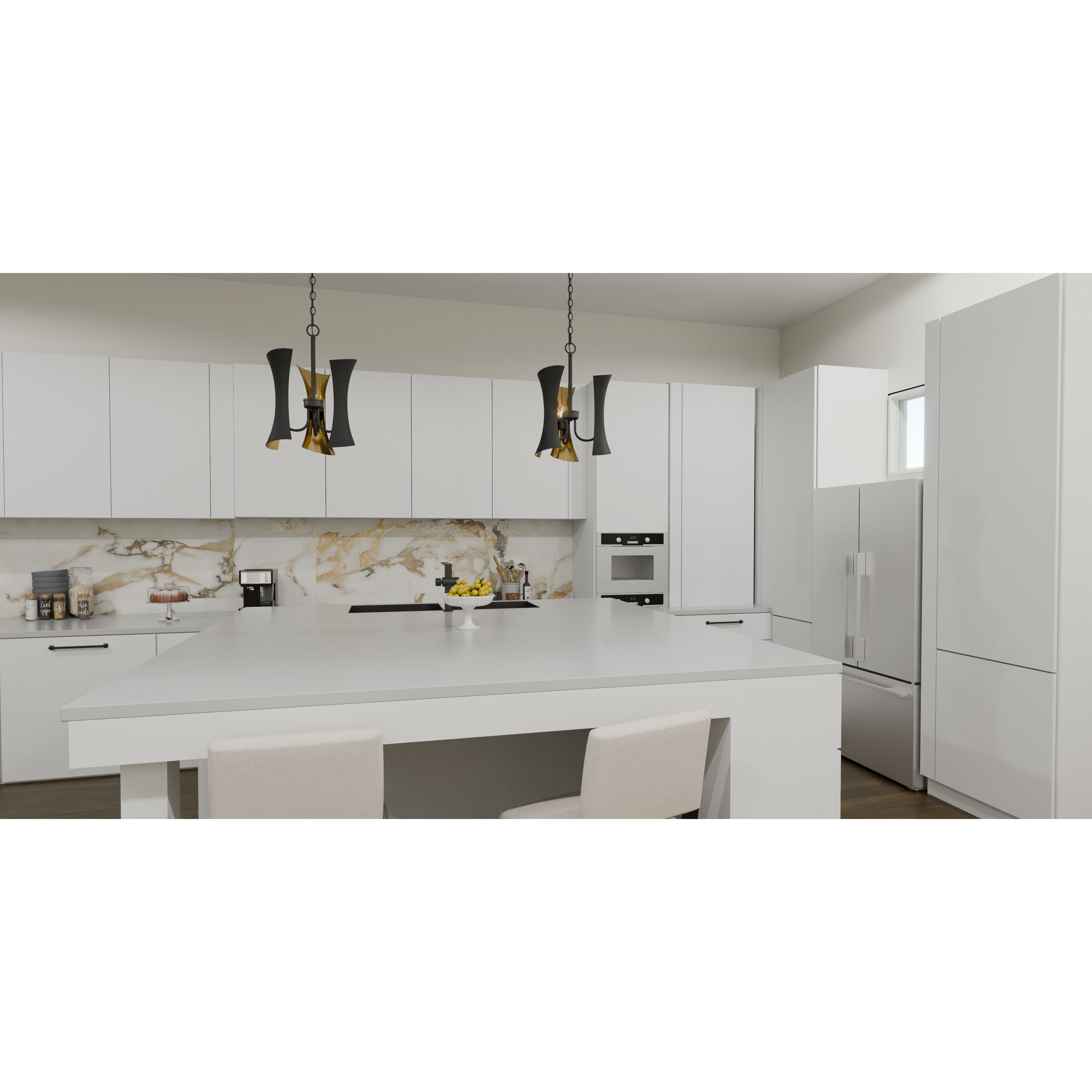 Myla 3 Light 14.25 inch Matte Black Pendant Ceiling Light