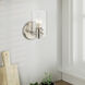 Munich 1 Light 5 inch Brushed Nickel Single Sconce Wall Light, Single