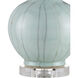 Celadon 29.75 inch 150 watt Celadon Crackle and Clear and Antique Brass Table Lamp Portable Light