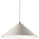 Radiance Collection 1 Light 11.75 inch Matte White with Dark Bronze Pendant Ceiling Light