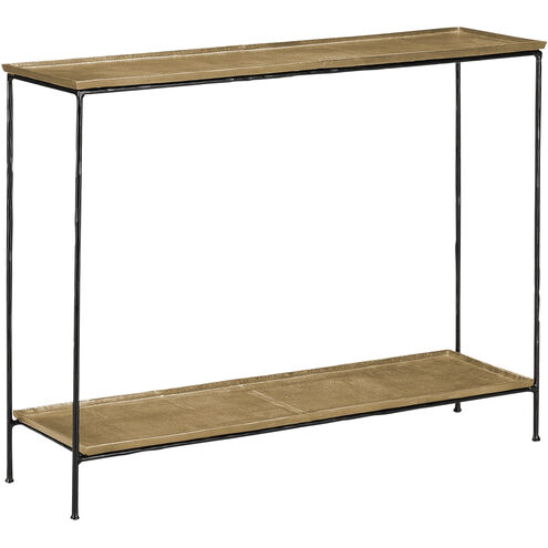 Boyles 42 inch Black Iron/Antique Brass Console Table