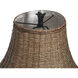 Signature 32 inch 100 watt Red and Black Table Lamp Portable Light