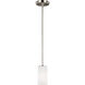 Alturas 1 Light 3.5 inch Brushed Nickel Pendant Ceiling Light