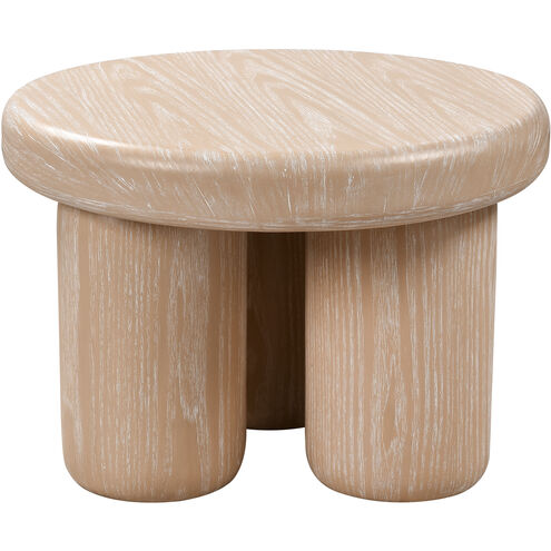 Okin 26 X 26 inch Light Oak and Natural Accent Table