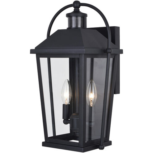 Lexington Textured Black Outdoor Motion Sensor in 2