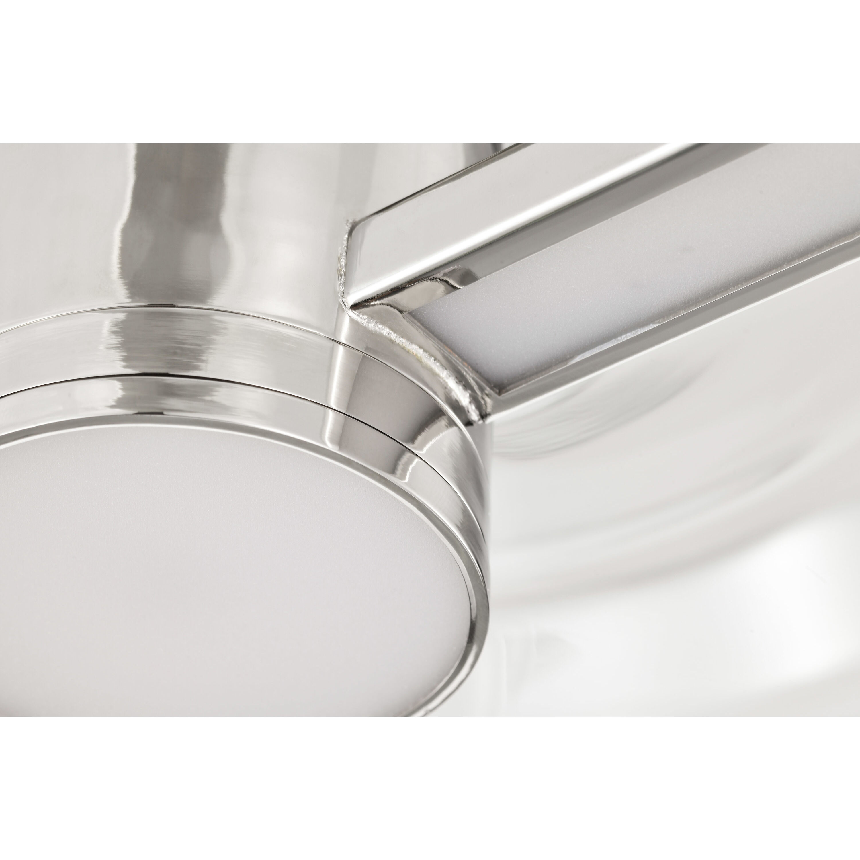 Edmond LED 17 inch Polished Nickel Semi Flush Mount Ceiling Light