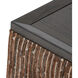Continental Side Table in Dark Brown Oak with Geo