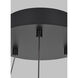 Sean Lavin Grace LED 35.8 inch MATTE BLACK/WEATHERED OAK WOOD Chandelier Ceiling Light, Integrated LED
