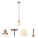 Edison Beacon 1 Light 6 inch Antique Copper Mini Pendant Ceiling Light