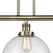 Franklin Restoration XX-Large Beacon LED 44 inch Antique Brass Island Light Ceiling Light in Clear Glass, Franklin Restoration
