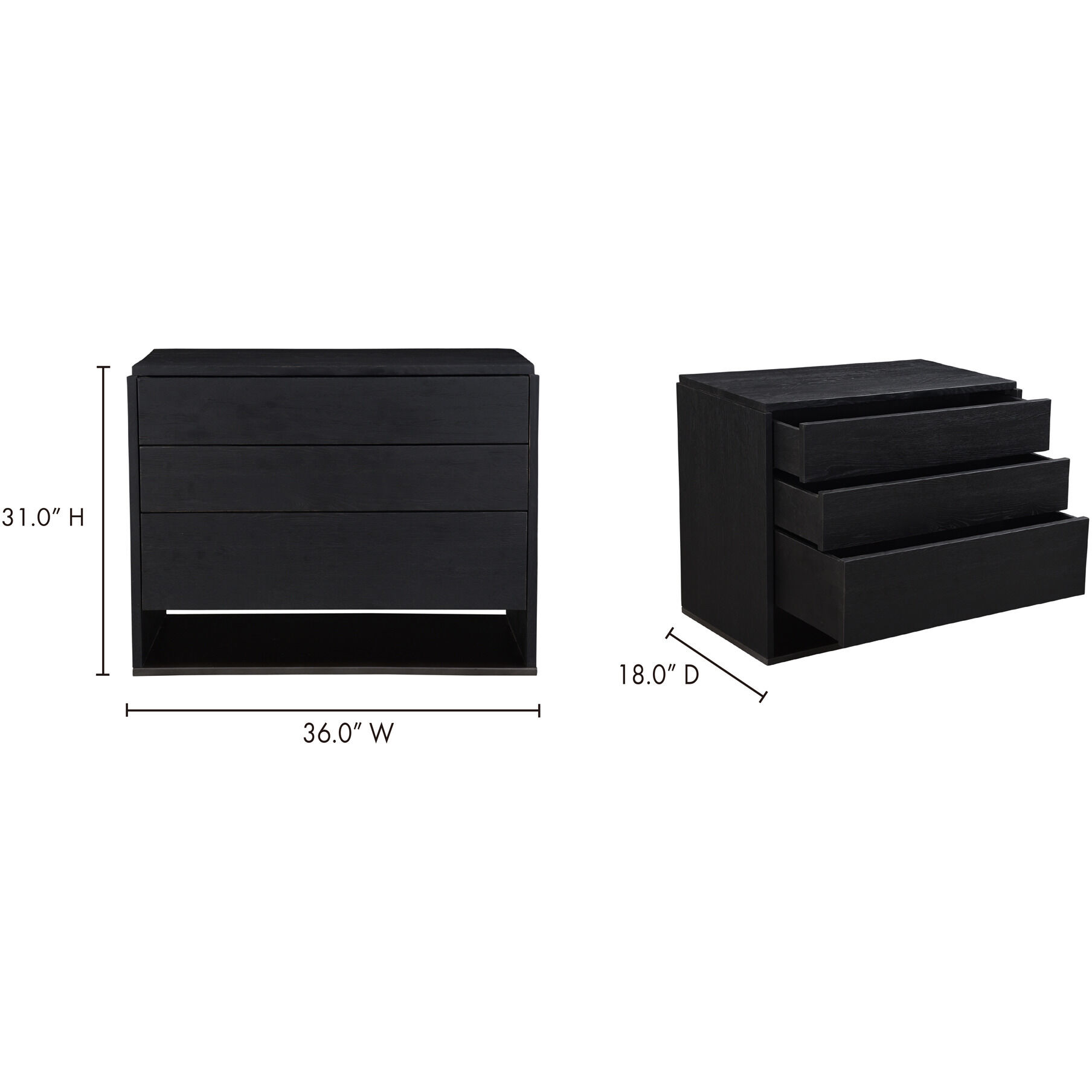 Quinton Black Dresser, Small