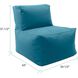 Seascape Turquoise Outdoor Pouf Chair