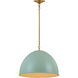 TOB by Thomas O'Brien Robbie 1 Light 20.38 inch Eucalyptus Pendant Ceiling Light