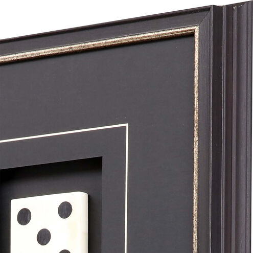 Entertainment Black and Beige Framed Art