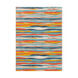 City 87 X 63 inch Aqua/Charcoal/Coral/Mustard/Light Gray/Beige/Taupe Rugs, Rectangle