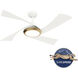 Vespucci 52 inch Fresh White Outdoor Ceiling Fan