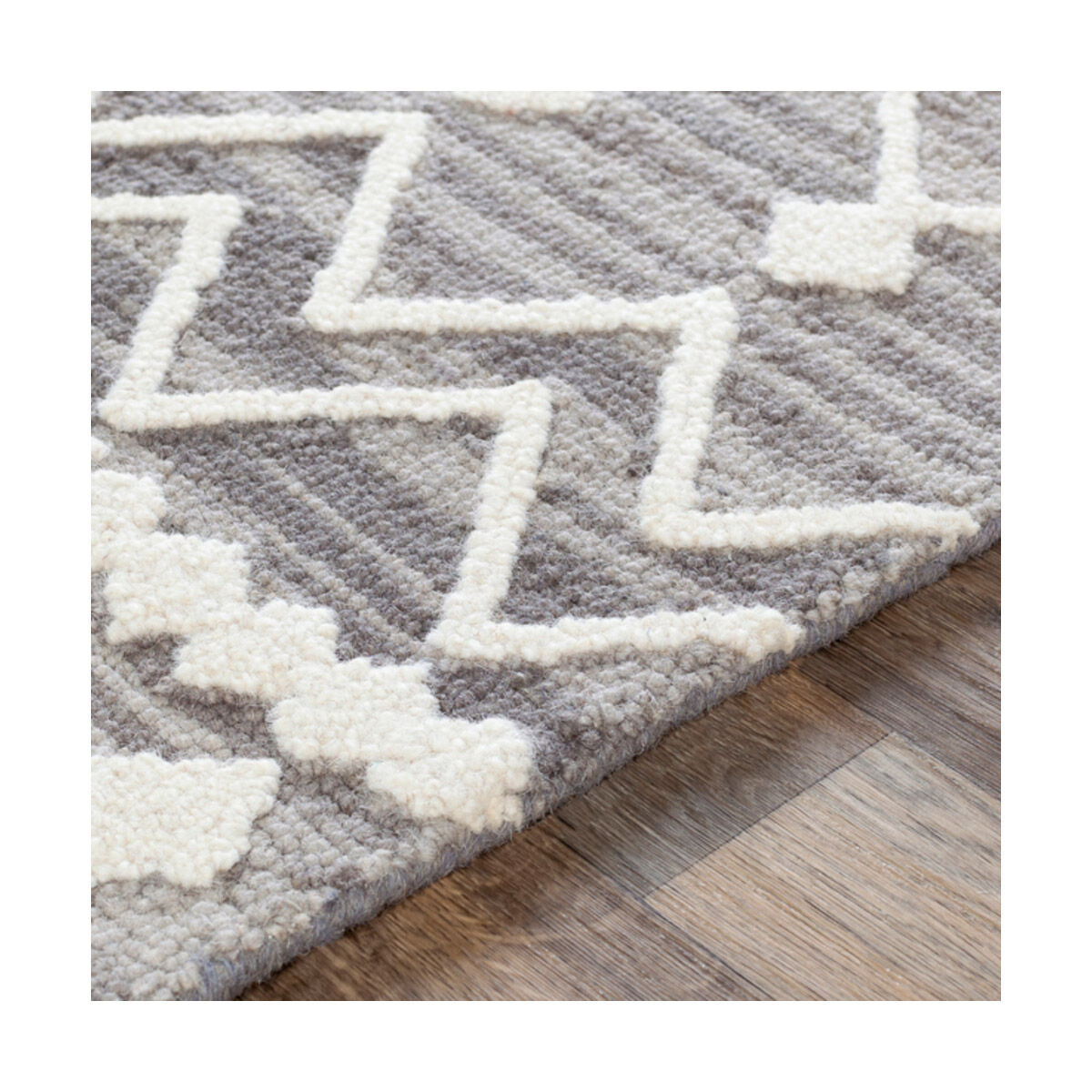Izmir 108 X 72 inch Charcoal/Light Gray/Ivory Rugs