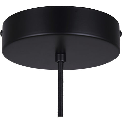 Kelvin LED 15.63 inch Black/Gold Pendant Ceiling Light in Black And Gold