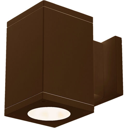 Cube Arch LED 4.5 inch Bronze Sconce Wall Light in Flood, 85, 3500K, Away From Wall