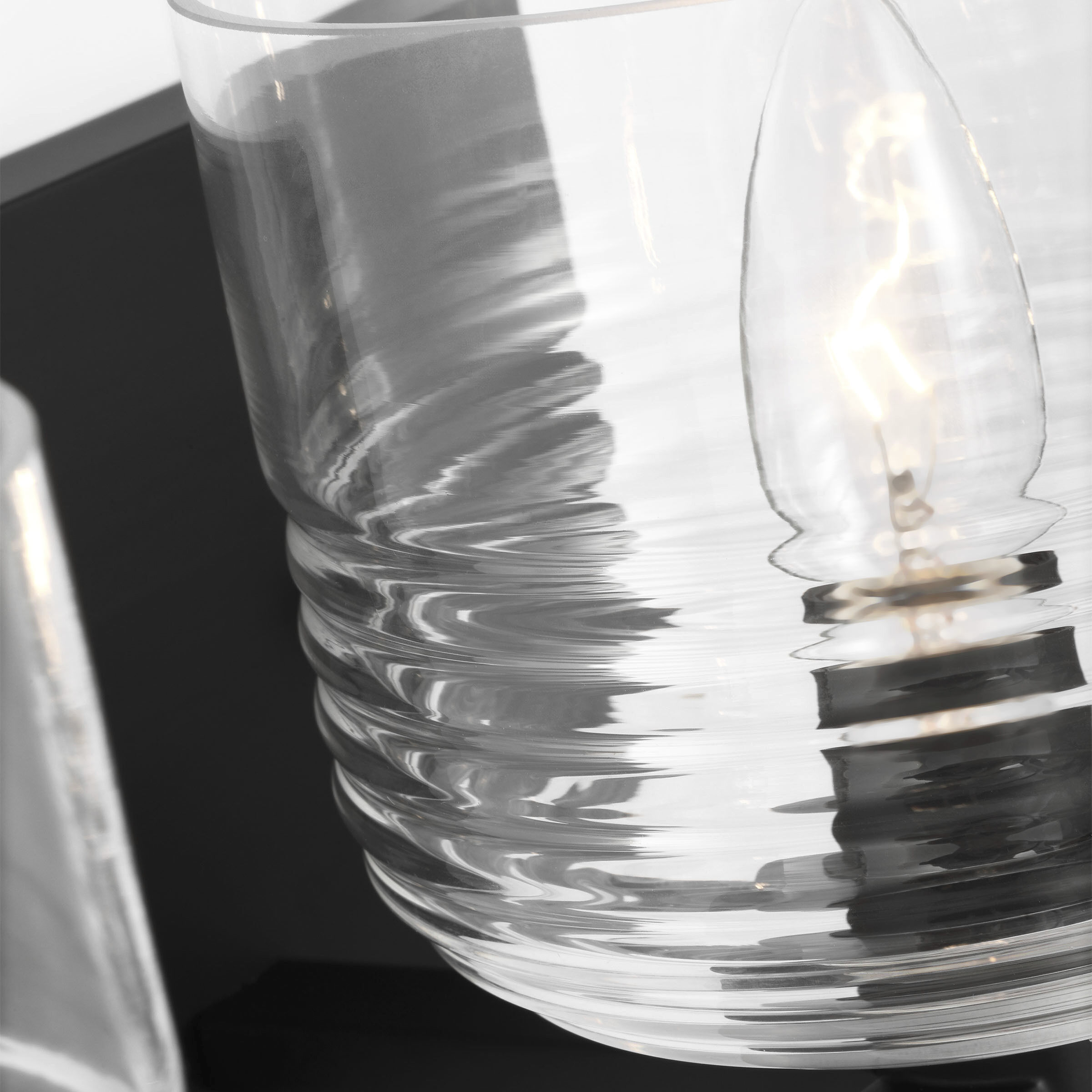 Drew & Jonathan Lochdale 3 Light 24.25 inch Midnight Black Vanity Light Wall Light, Large