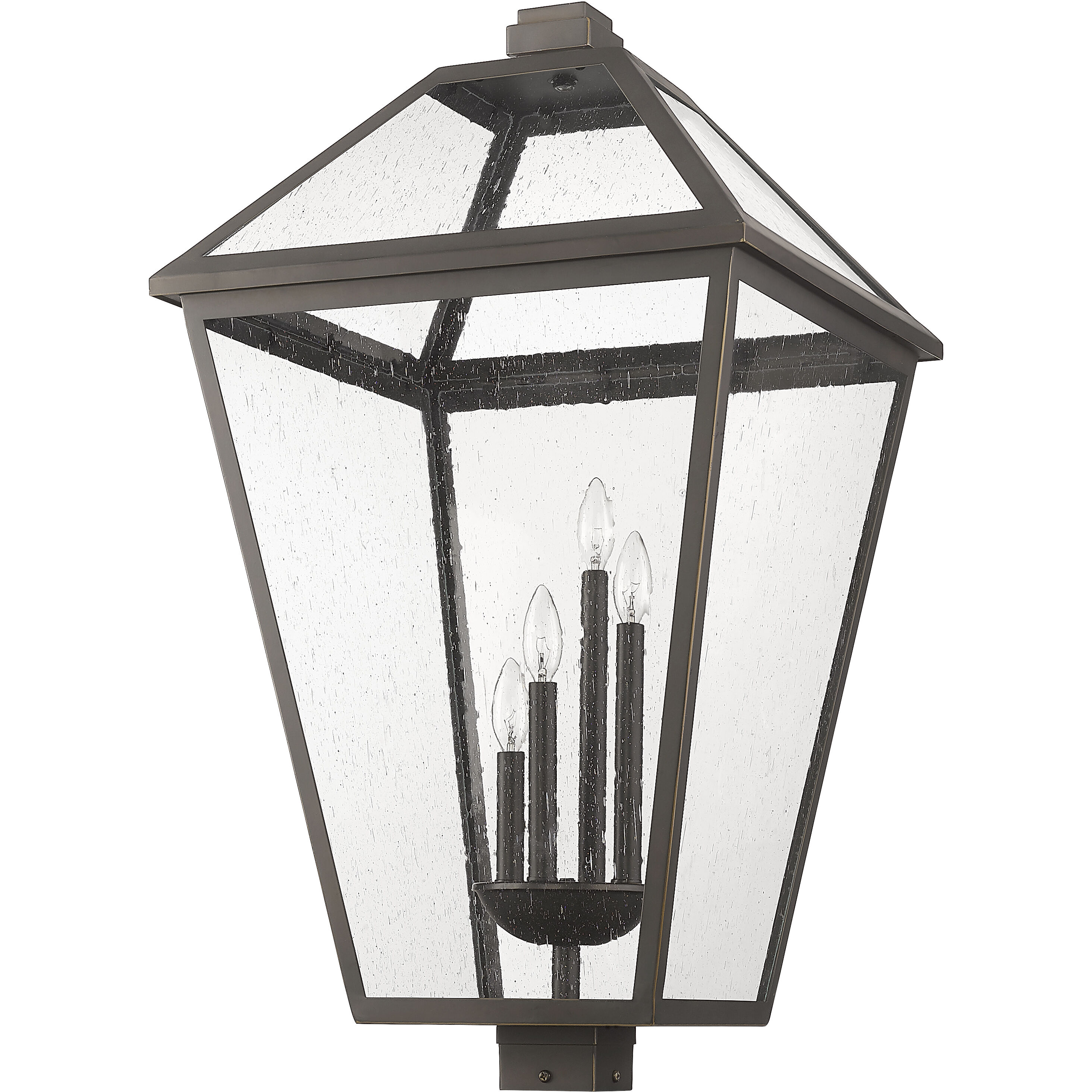 Talbot 4 Light 33.75 inch Oil Rubbed Bronze Outdoor Post Mount Fixture