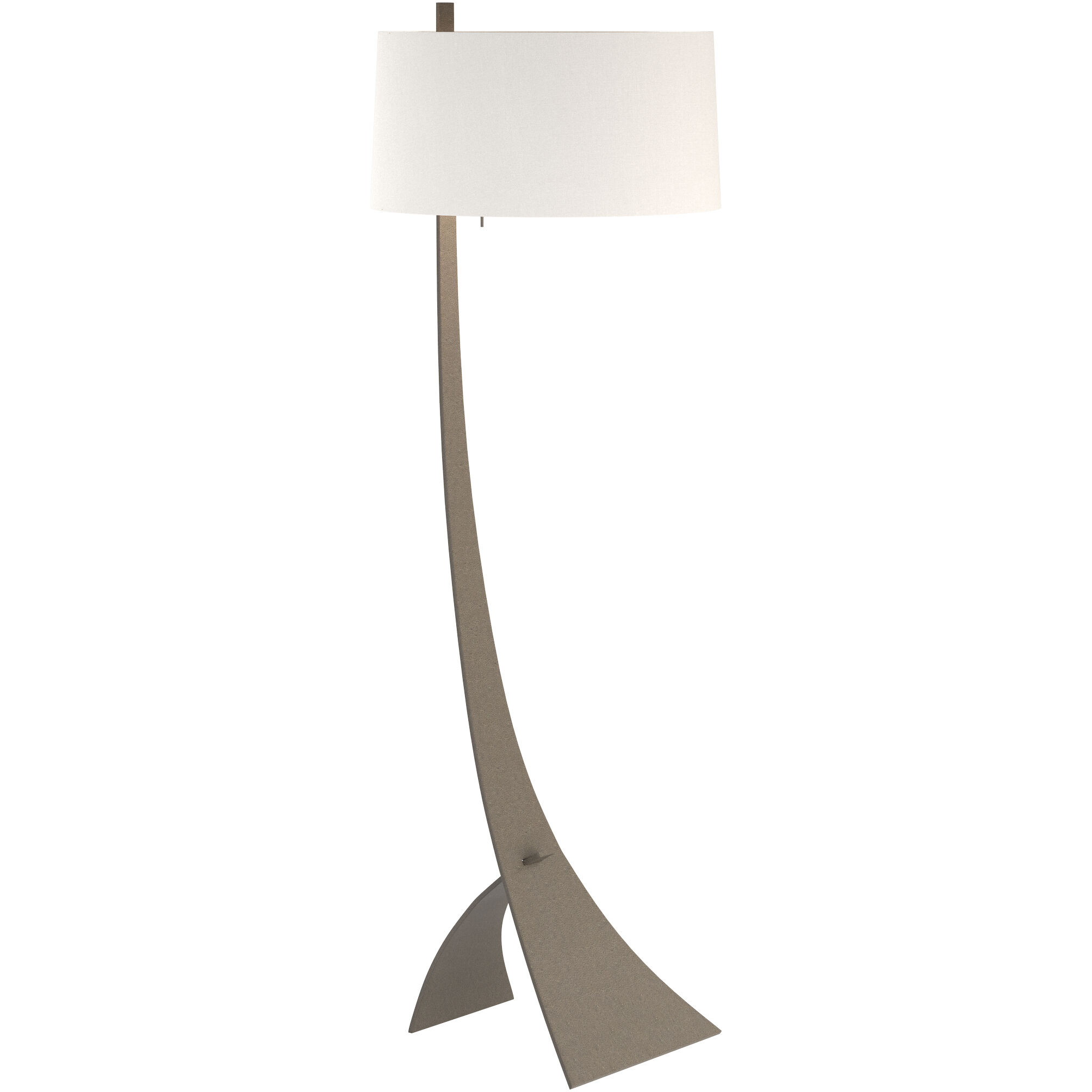 Stasis 58.5 inch 150 watt Dark Smoke Floor Lamp Portable Light in Natural Anna