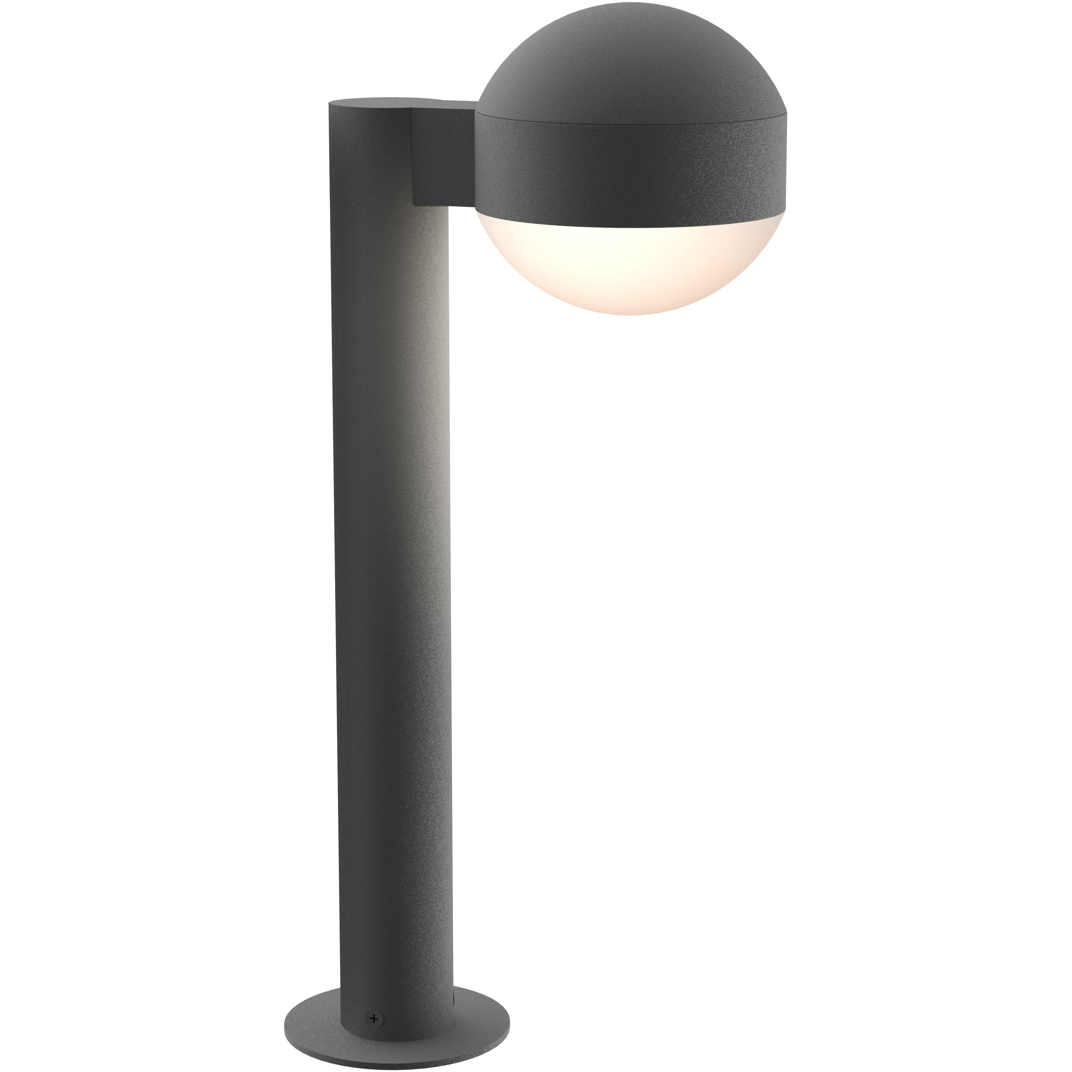 Reals 12V 10 watt Textured Gray Bollard