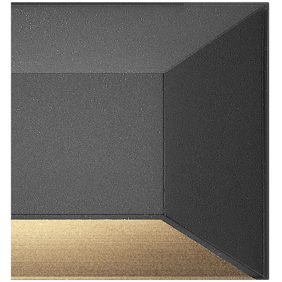 Nuvi 12v 2.60 watt Black Landscape Deck Sconce in Ash Bronze, Rectangular