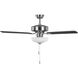 Linden 48 LED 48 inch Brushed Steel with Silver Blades Ceiling Fan