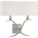 Payton 2 Light 16 inch Satin Nickel Wall Sconce Wall Light, Essentials