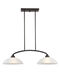 Somerset 2 Light 34 inch English Bronze Linear Chandelier Ceiling Light
