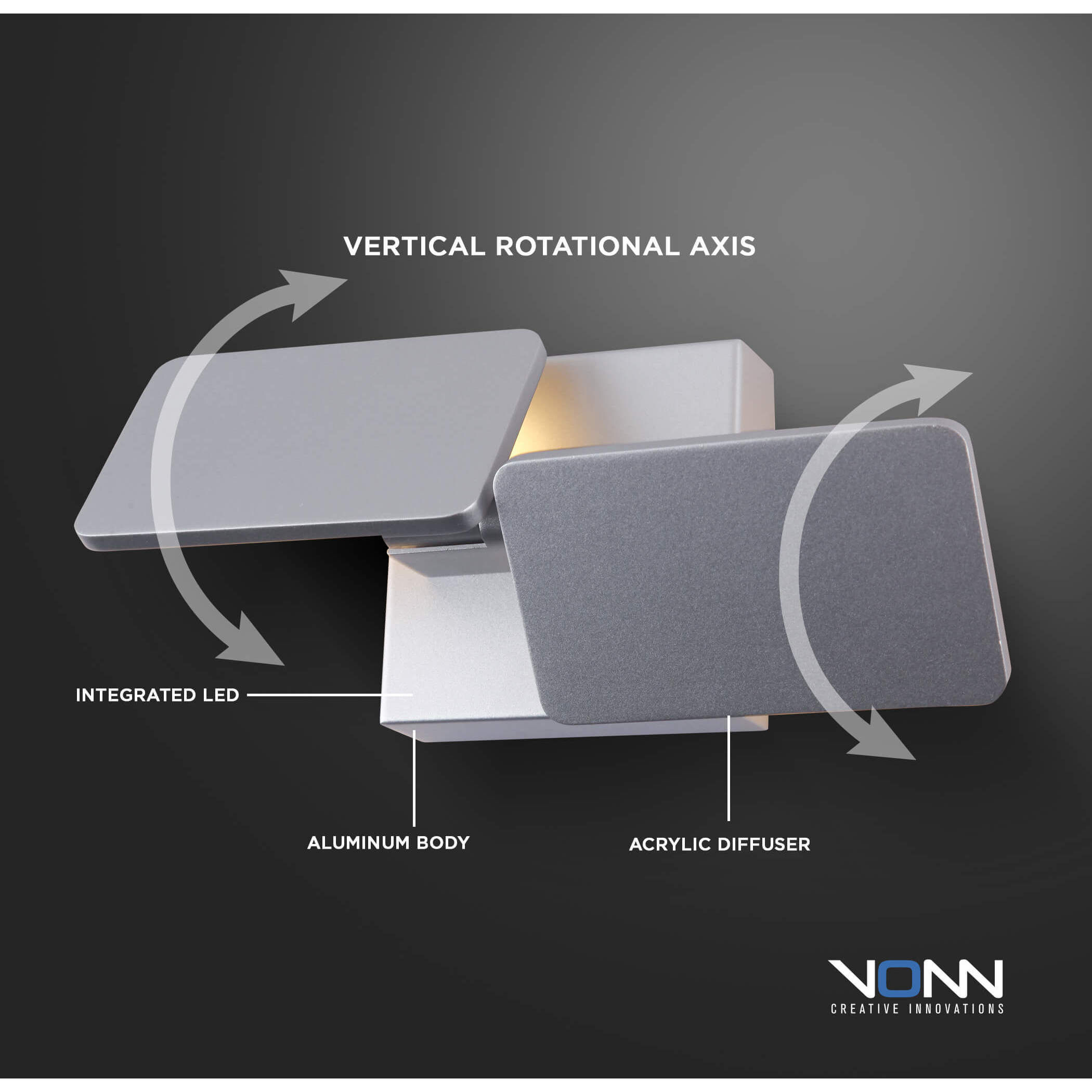 Eclipse Wall Sconce Wall Light in Silver