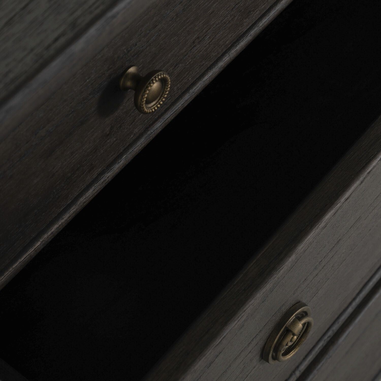 Burkhardt Cerused White / Dark Antique Bronze Chest