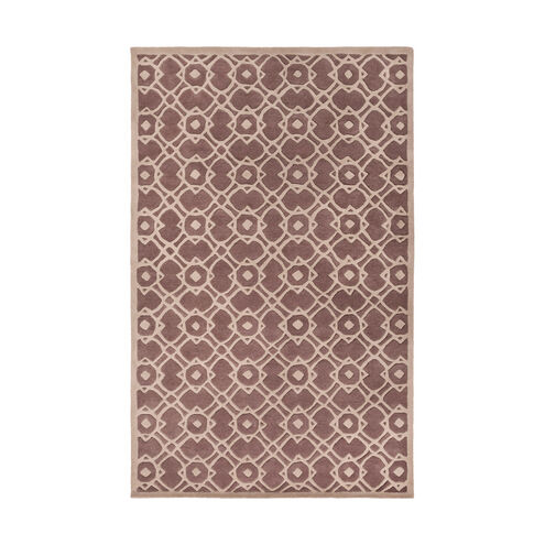 Goa 156 X 108 inch Purple and Neutral Area Rug, Wool