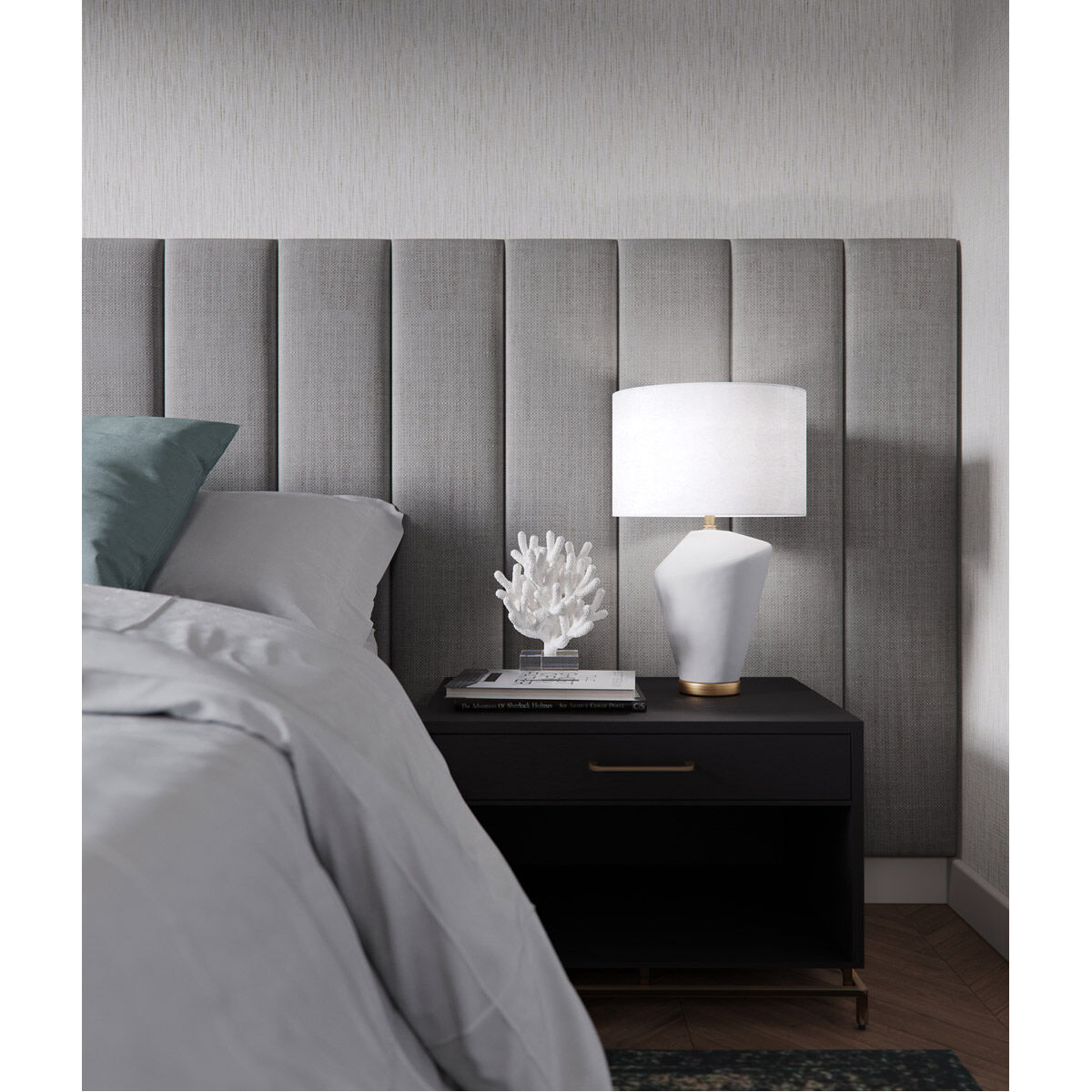 Emery 22 inch 150.00 watt Off-White Table Lamp Portable Light