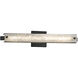 Fusion 23 inch Matte Black Vanity Light Wall Light in Mercury Fusion