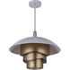 Sculptural Statement 1 Light 19.00 inch Pendant