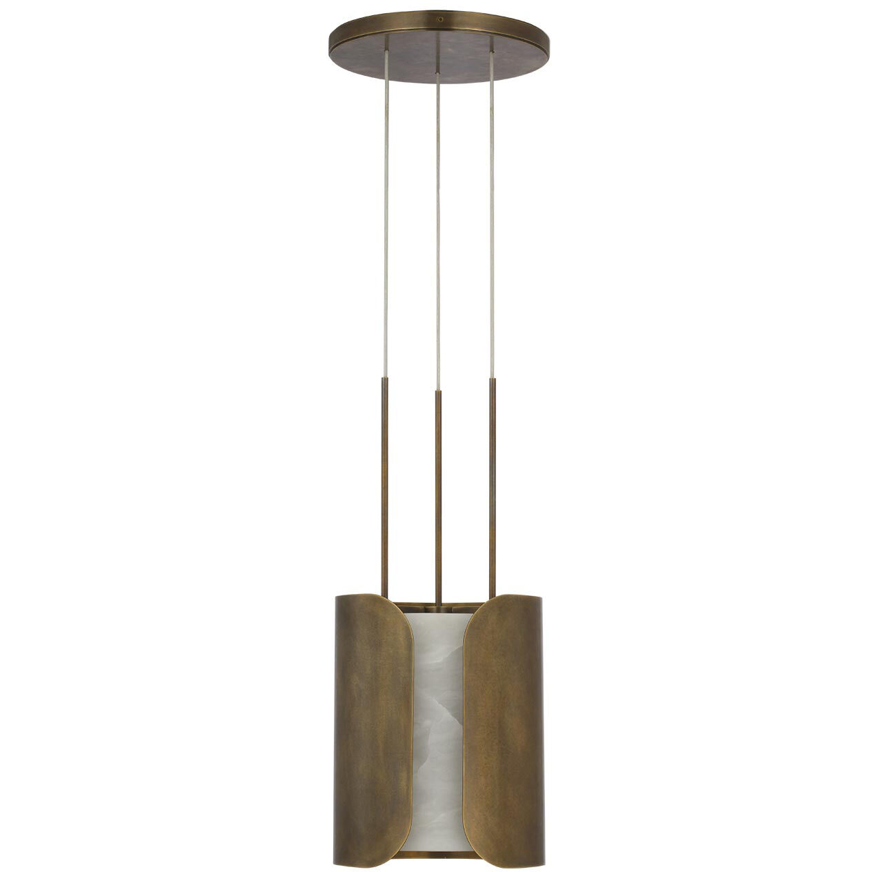 Anne-Marie Barton Armise LED 11 inch Mottled Brass Pendant Ceiling Light