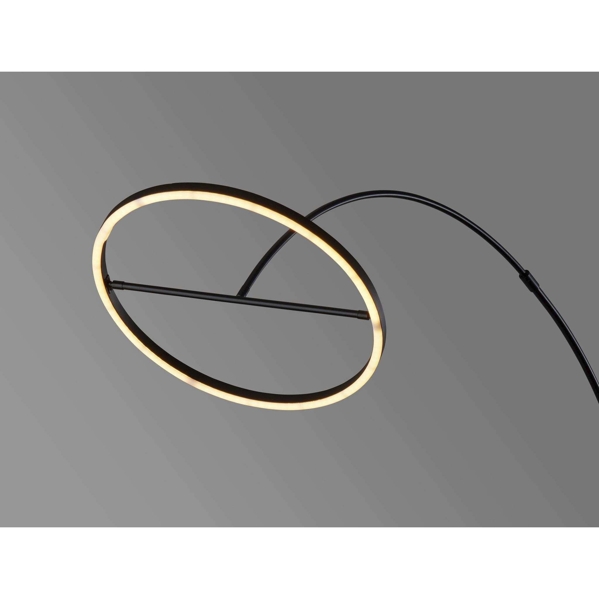 Falcon 81.5 inch 28.00 watt Black Arc Floor Lamp Portable Light, with Smart Switch