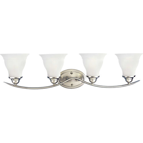 Nerissa 4 Light 33.25 inch Brushed Nickel Bath Vanity Wall Light