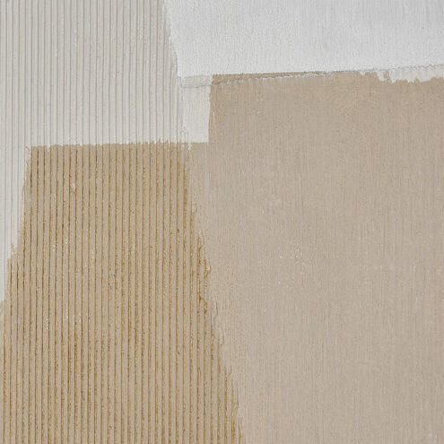Taupe Abstract Taupe with Off White Wall Art